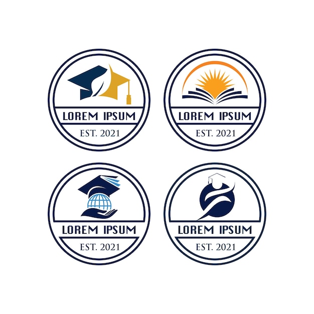 Educación logo universidad logo vector