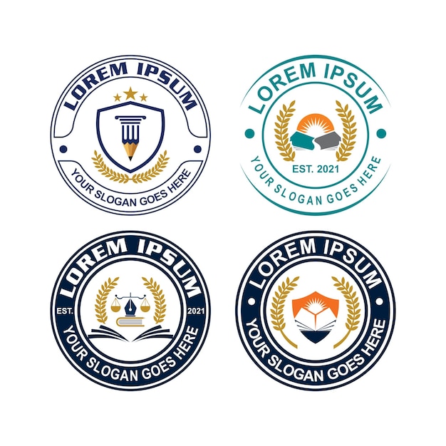 Educación logo universidad logo vector