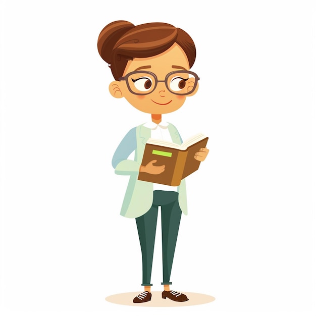 Educación del maestro en la escuela Ilustración del conocimiento en el aula Concepto de diseño feliz Estudiante vec