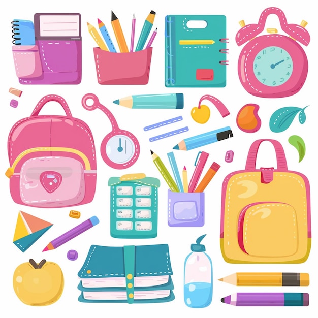 educación vectorial escuela estudio diseño estudiante libro ilustración icono concepto fondo pe
