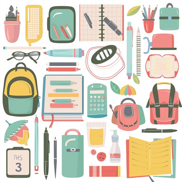 educación vectorial escuela estudio diseño estudiante libro ilustración icono concepto fondo pe