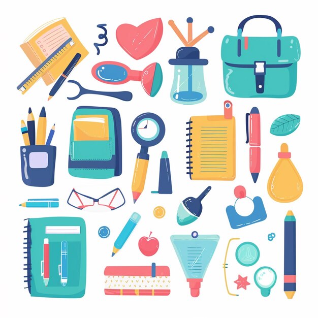 educación vectorial escuela estudio diseño estudiante libro ilustración icono concepto fondo pe