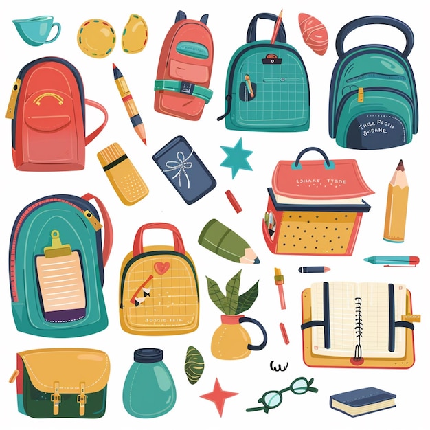 educación vectorial escuela estudio diseño estudiante libro ilustración icono concepto fondo pe
