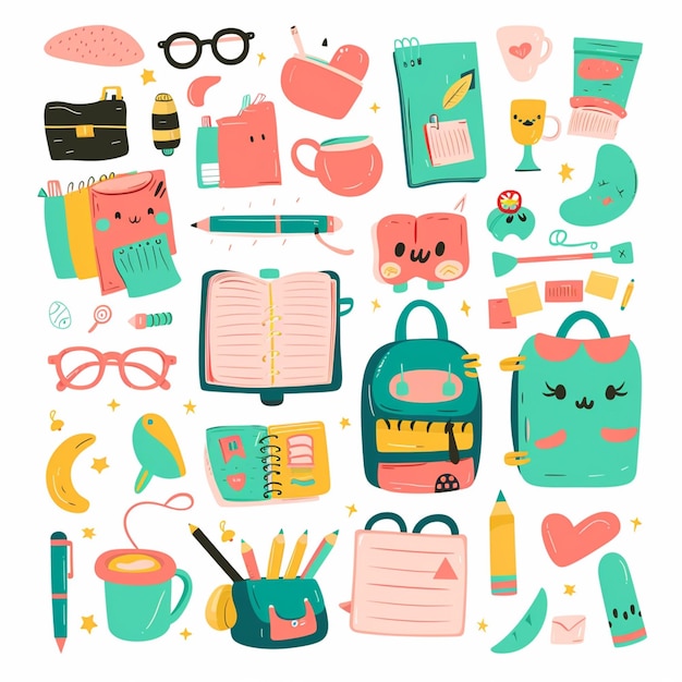 educación vectorial escuela estudio diseño estudiante libro ilustración icono concepto fondo pe