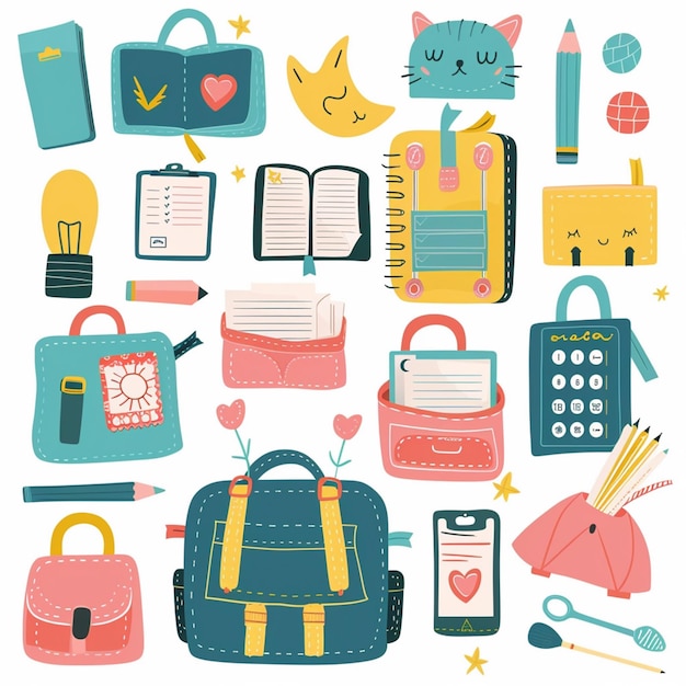 educación vectorial escuela estudio diseño estudiante libro ilustración icono concepto fondo pe