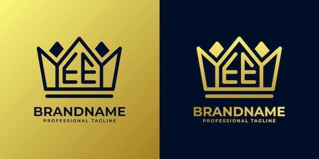 EE Letter Home King Logotipo adecuado para negocios con las iniciales EE