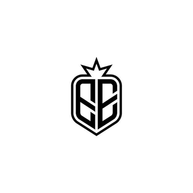 EE monograma logotipo diseño carta texto nombre símbolo monocromo logotipo alfabeto carácter simple logotipo