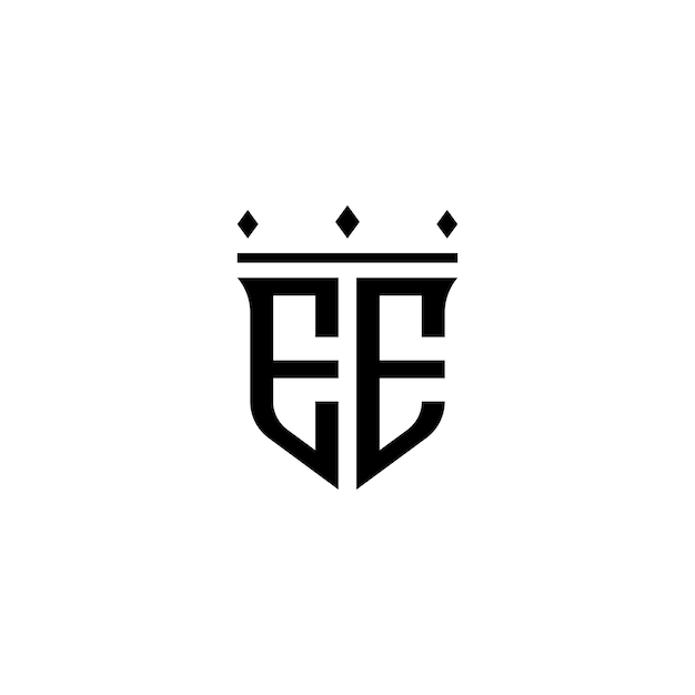 EE monograma logotipo diseño carta texto nombre símbolo monocromo logotipo alfabeto carácter simple logotipo