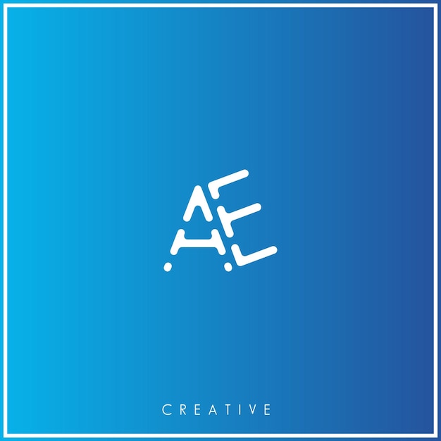 EE Premium Vector último diseño del logotipo Creative Logo Vector Ilustración de las letras del logotipo Logo Creative