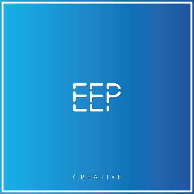 EEP Premium Vector último diseño de logotipo Diseño creativo de logotipo Ilustración vectorial Logotipo mínimo Monograma