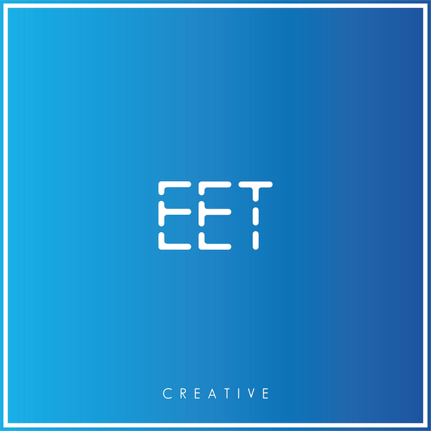 EET Premium Vector último Diseño del logotipo Diseño creativo del logotipo Ilustración vectorial Logotipo mínimo Monograma