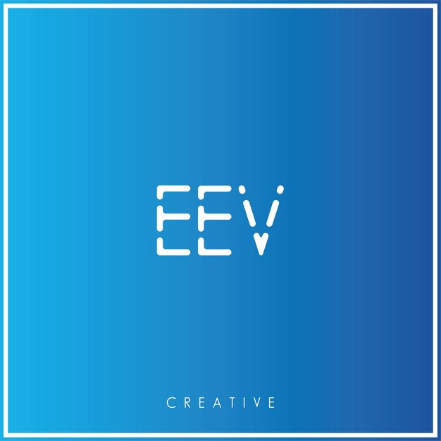 EEV Premium Vector último diseño de logotipo diseño creativo de logotipo vector ilustración monograma de logotipo mínimo