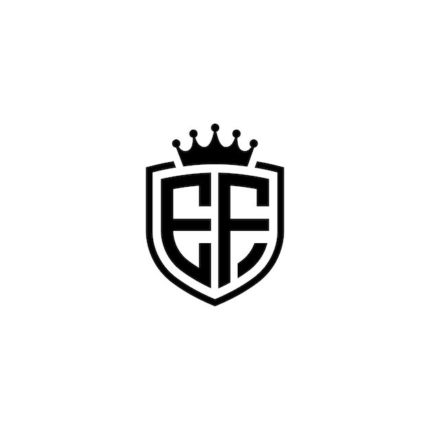 EF monograma logotipo diseño carta texto nombre símbolo monocromo logotipo alfabeto carácter simple logotipo