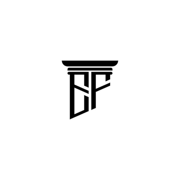 EF monograma logotipo diseño carta texto nombre símbolo monocromo logotipo alfabeto carácter simple logotipo