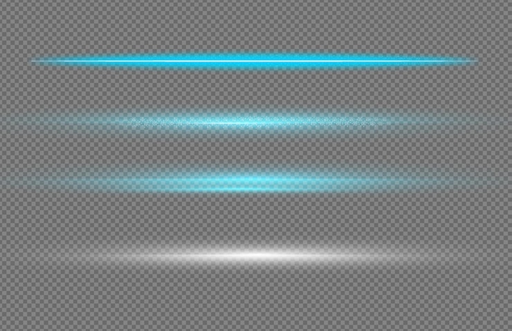 Vector efecto abstracto de los rayos de luz azul