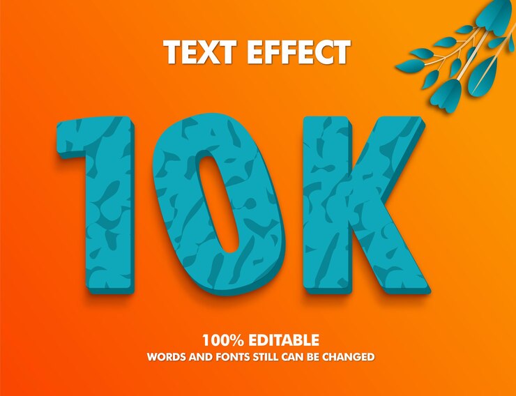 Vector efecto blanco de caña de 10k generador de miembros de 10k estilo editable de 10k en 3d