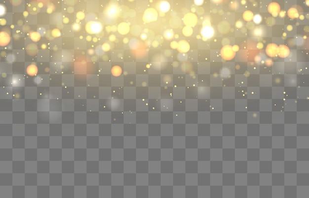 Efecto bokeh borroso aislado en png