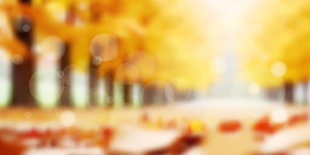 Efecto bokeh de fondo borroso de la caída
