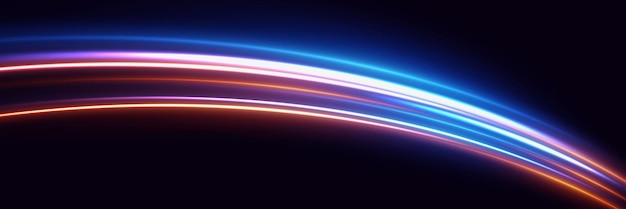 Efecto brillante de las chispas de velocidad de las líneas en movimiento