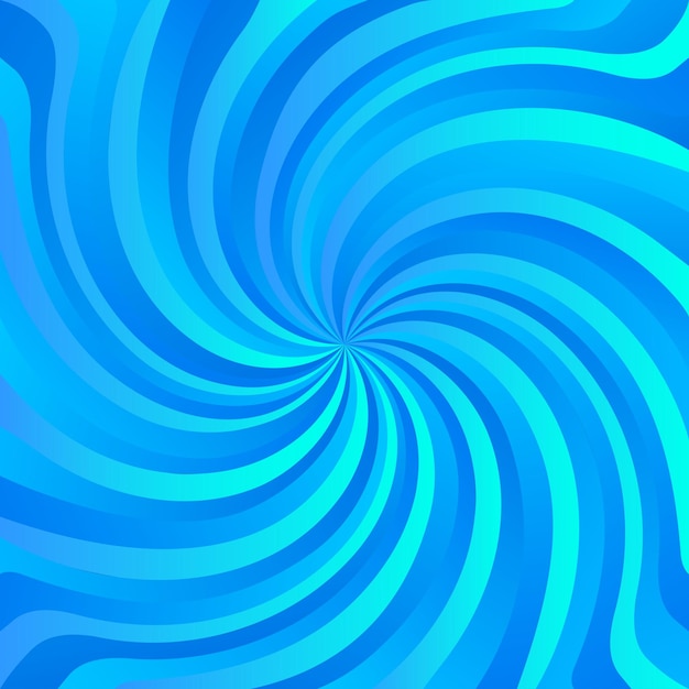 Efecto de brillo abstracto de giro espiral azul