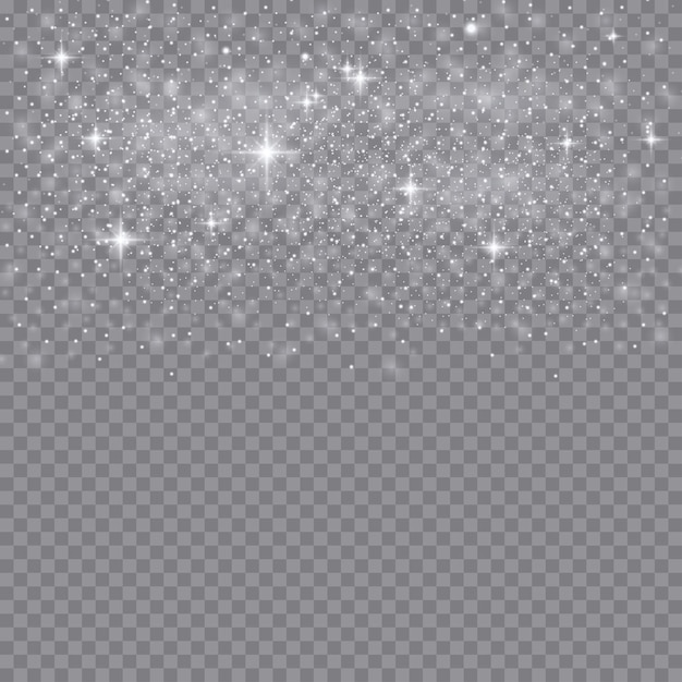 Efecto de brillo blanco brillante