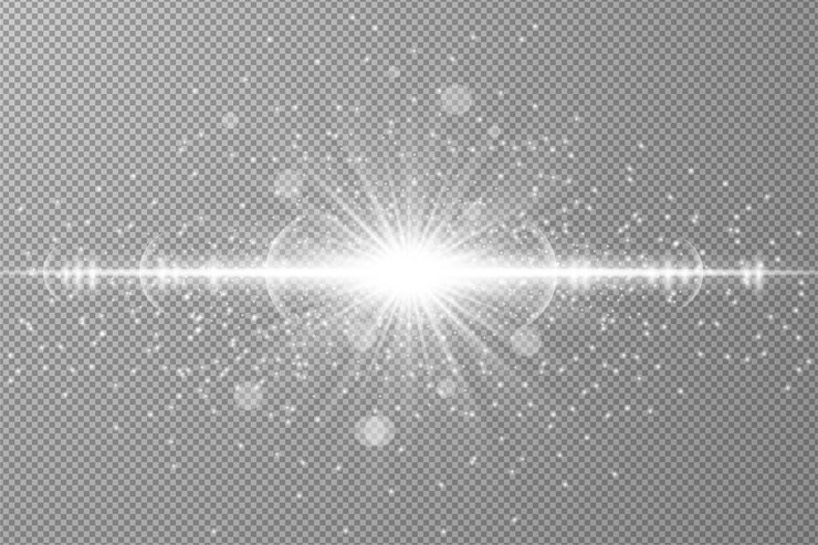 Vector efecto de brillo de estrellas blancas brillantes