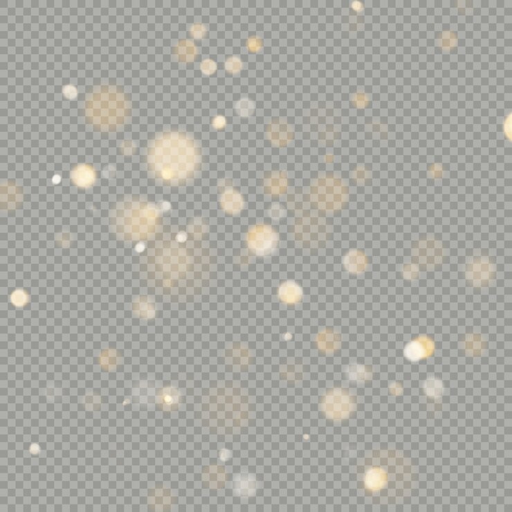 Vector efecto de los círculos de bokeh aislados