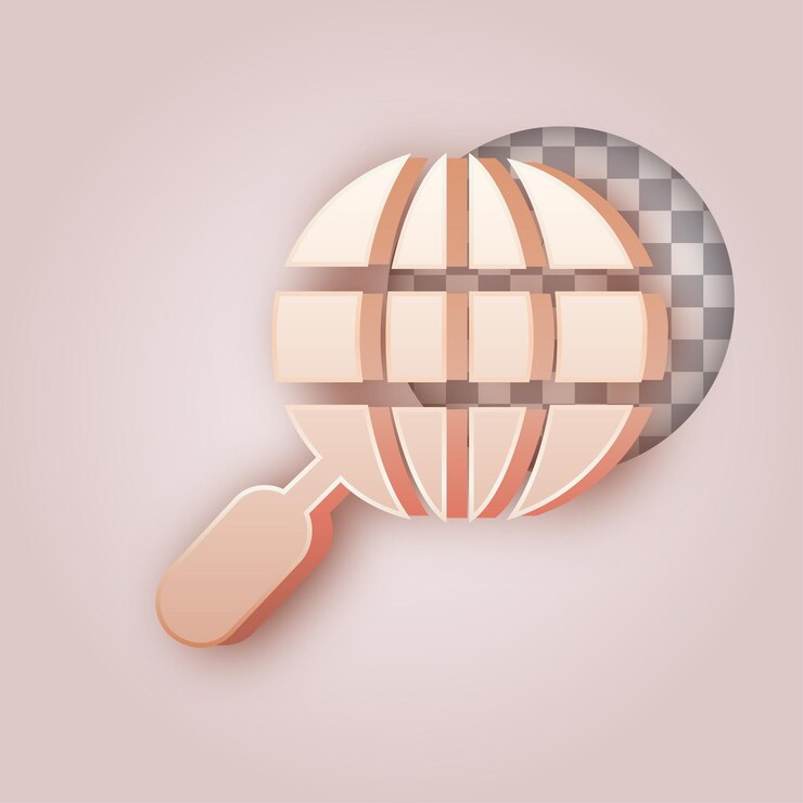 Vector efecto de color de mantequilla suave icono de búsqueda global con fondo personalizable