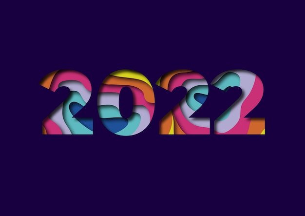 Efecto de corte de año nuevo 2022