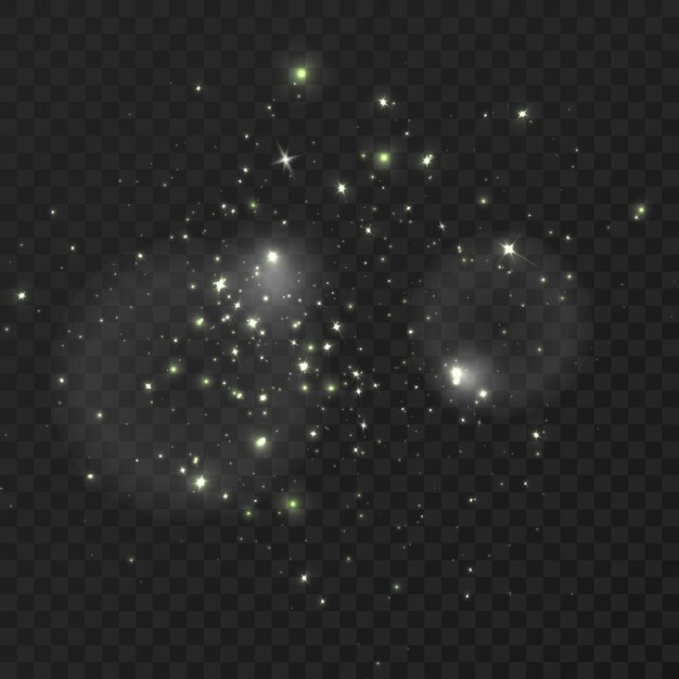 Efecto de deslumbramiento brillante aislado en backgroundVector transparente