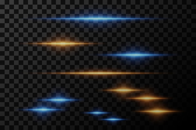 Efecto de deslumbramiento horizontal Hazes láser Hazes horizontales de luz