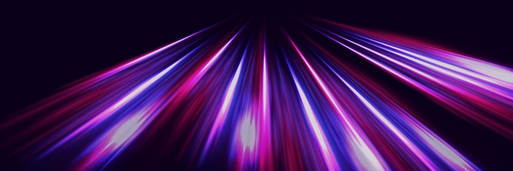 Vector efecto de deslumbramiento de luz de alta velocidad abstracto moderno tecnología futurista de movimiento dinámico y velocidad