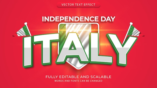 Vector efecto del día de la independencia de los países del mundo texto archivo de eps editable