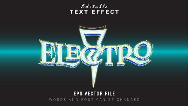 Efecto de electro texto