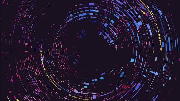 Efecto de error de glitch Fondo dinámico abstracto Ilustración vectorial