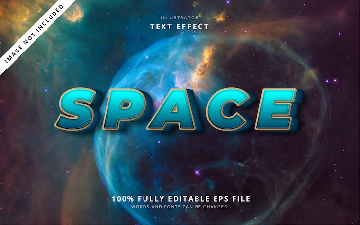 Vector efecto de espacio de texto