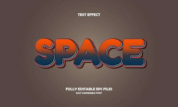 Efecto de espacio de texto