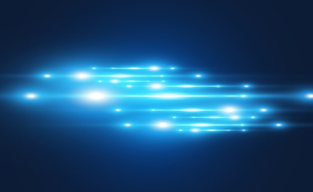 Efecto especial azul claro Brillantes hermosas líneas brillantes