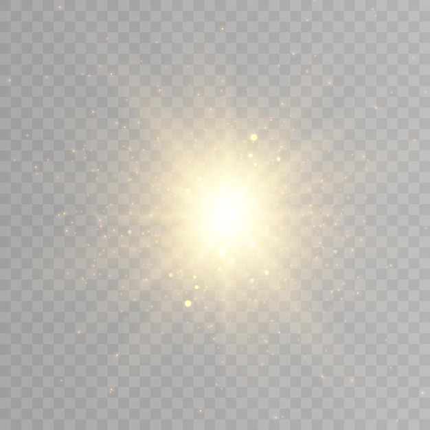 Efecto especial de destello de lente de luz solar transparente de vector Efecto de luz abstracta de destello de sol