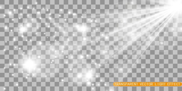 efecto especial de destello de luz. ilustración