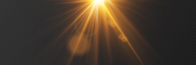 Efecto especial de luz y destello de estrellas