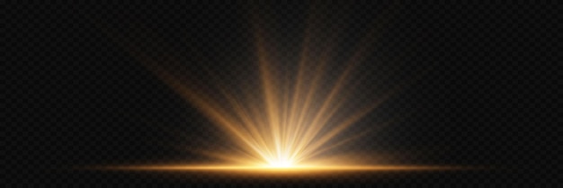 Efecto especial de luz de destello con rayos de luz Explosión de deslumbramiento brillo chispa de llamarada solar