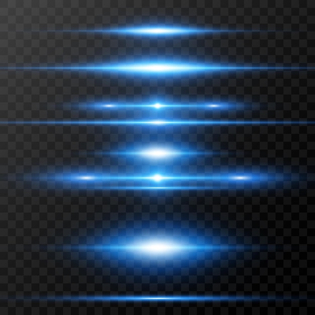 efecto especial de luz Ilustración de vector de rayas luminosas