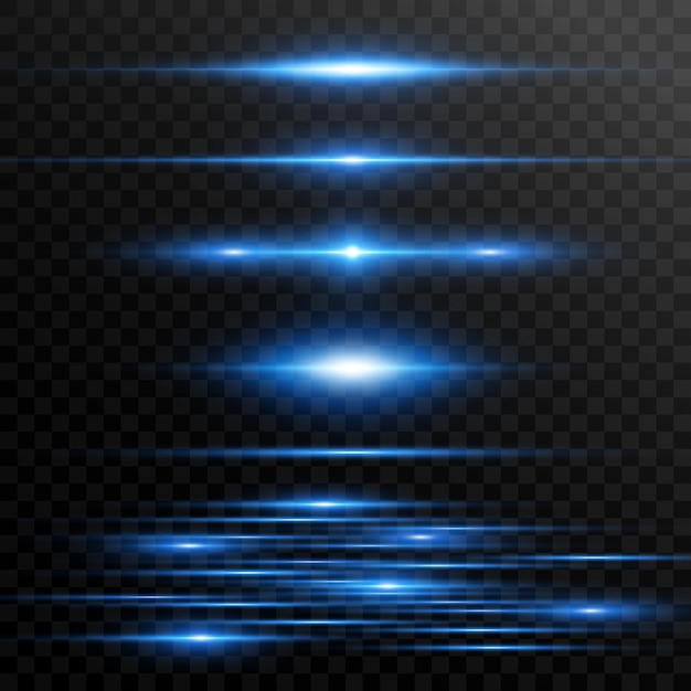 efecto especial de luz Ilustración de vector de rayas luminosas
