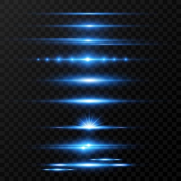 efecto especial de luz Ilustración de vector de rayas luminosas