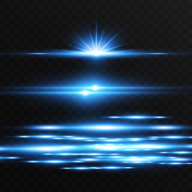 efecto especial de luz Ilustración de vector de rayas luminosas