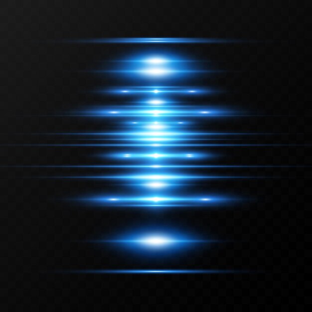 efecto especial de luz Ilustración de vector de rayas luminosas
