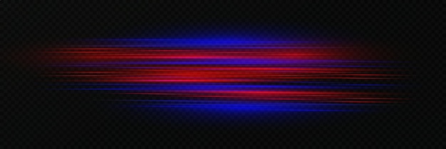 Efecto especial rojo y azul Magia dinámica de rayos láser de alta velocidad