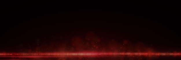 Efecto especial vectorial de rayas brillantes sobre un fondo negro