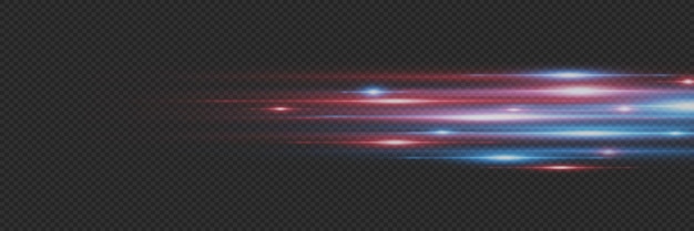 Efecto especial de la velocidad de la luz Rayas brillantes